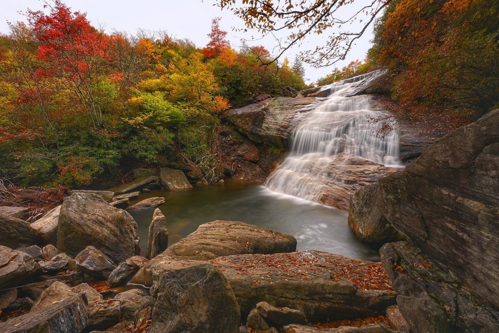 Lower Falls at Graveyard Fields by Eric Haggart
