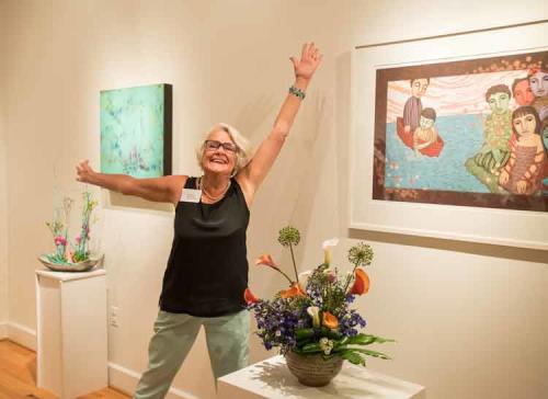 Art in Bloom in Black Mountain, NC is a spring festival that celebrates flowers through art.
