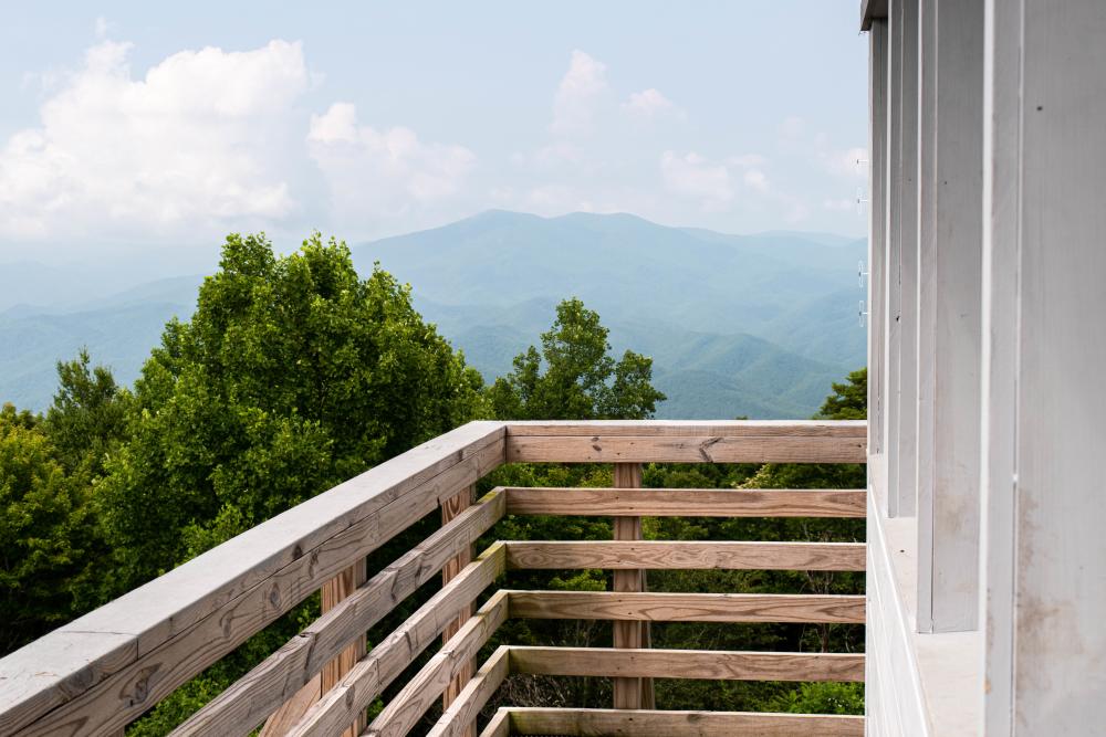 View from the Rich Mountain Fire Tower near Asheville, NC View from the Rich Mountain Fire Tower near Asheville, NC