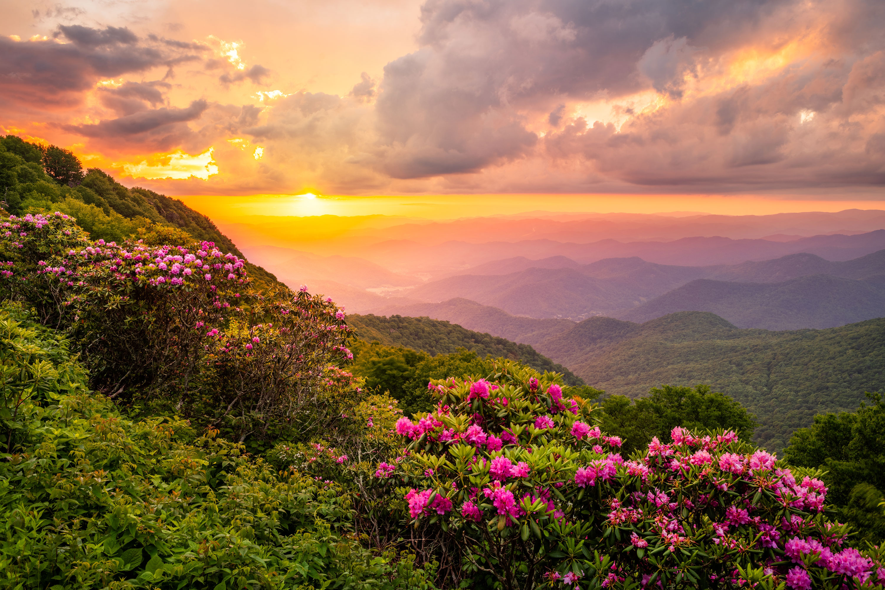 Sunset on the Blue Ridge Parkway