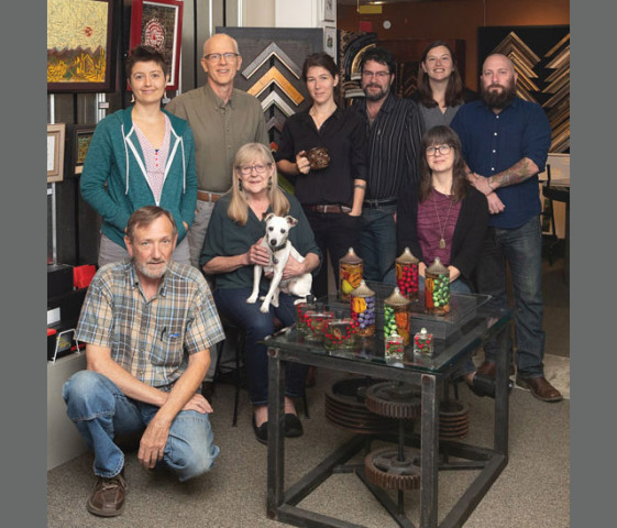 7 CPF's (Professional Picture Framers Assn) - more than any other shop in the country.