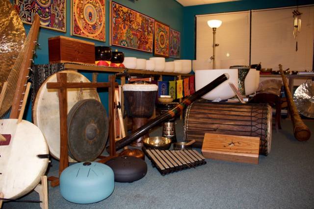 These are some of our instruments we sell in the shop!