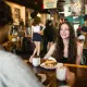 People eating at Biscuithead West Asheville