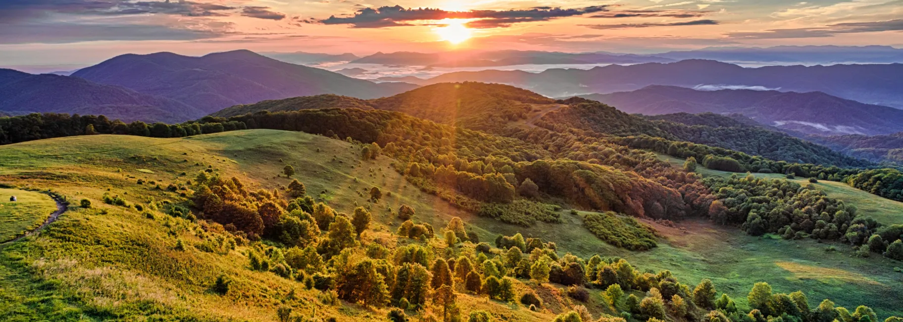Sunset in Asheville NC