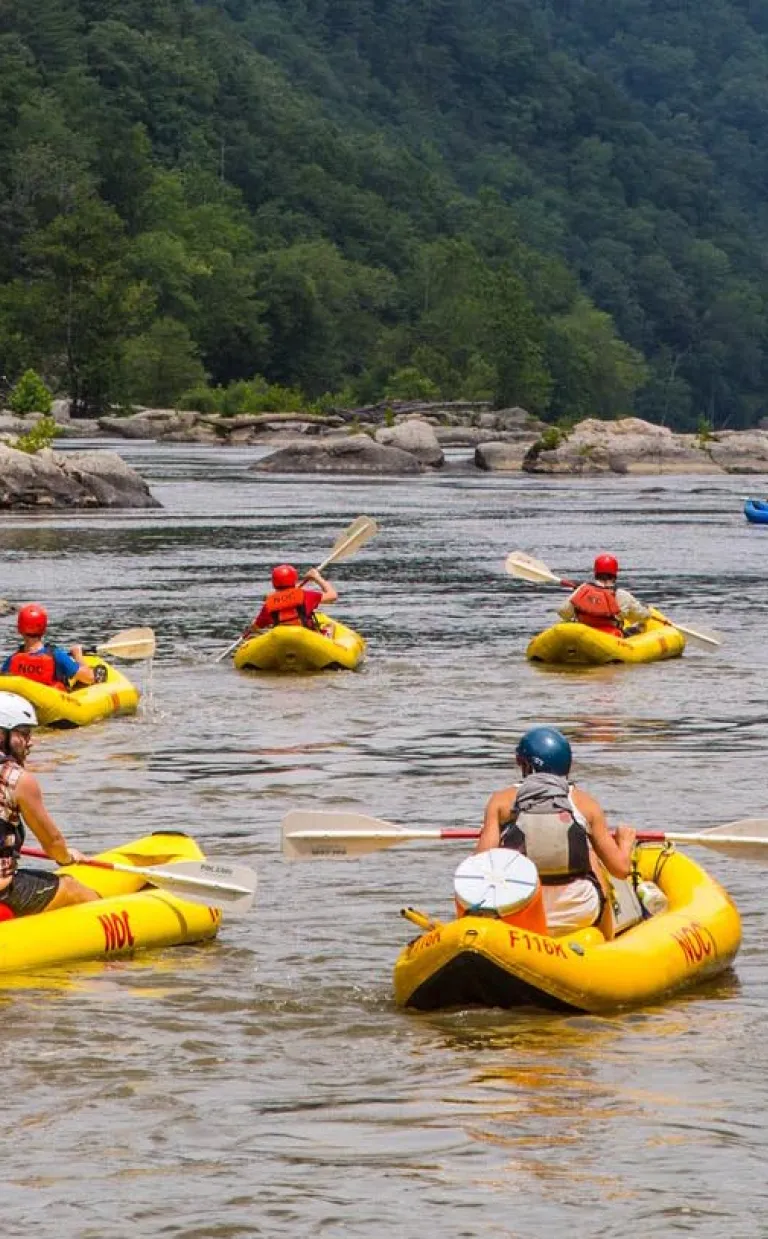 Rafting on the river Asheville NC