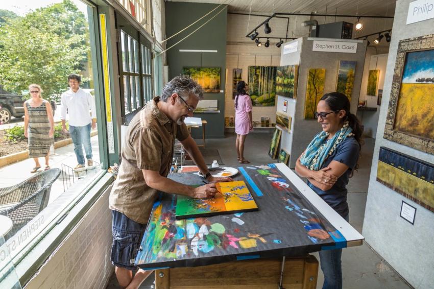 River Arts shopping - artists creating in their studios River Arts shopping - artists creating in their studios