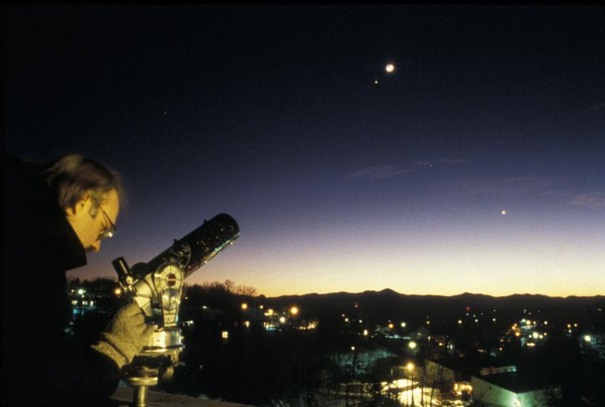 Man with Telescope Man with Telescope