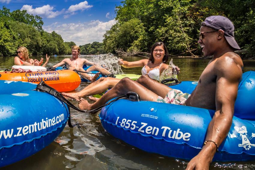Tubing on the French Broad River Tubing on the French Broad River